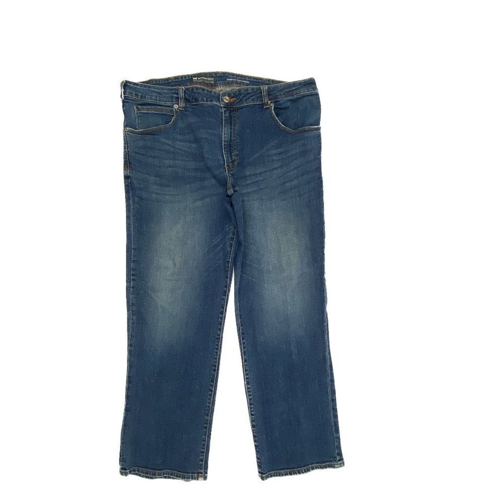 Lee Curvy Fit Boyfriend Men's size 40x30 Dark Wash Blue Denim jeans